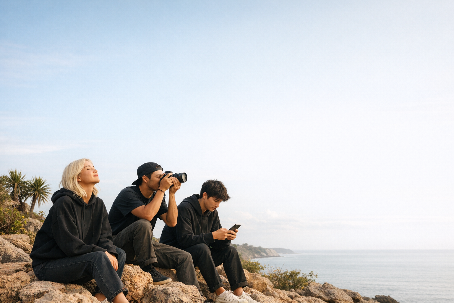 Friends spending time together outdoors